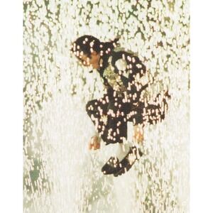 Michael Jackson c. 1980s Live Concert Pyrotechnics Jump Stage Magazine Print